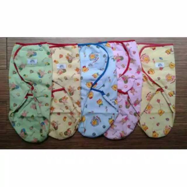 Bedong Bayi Velcro Instan Rekat Dita , Bedong Rekat Bayi Bahan Flanel