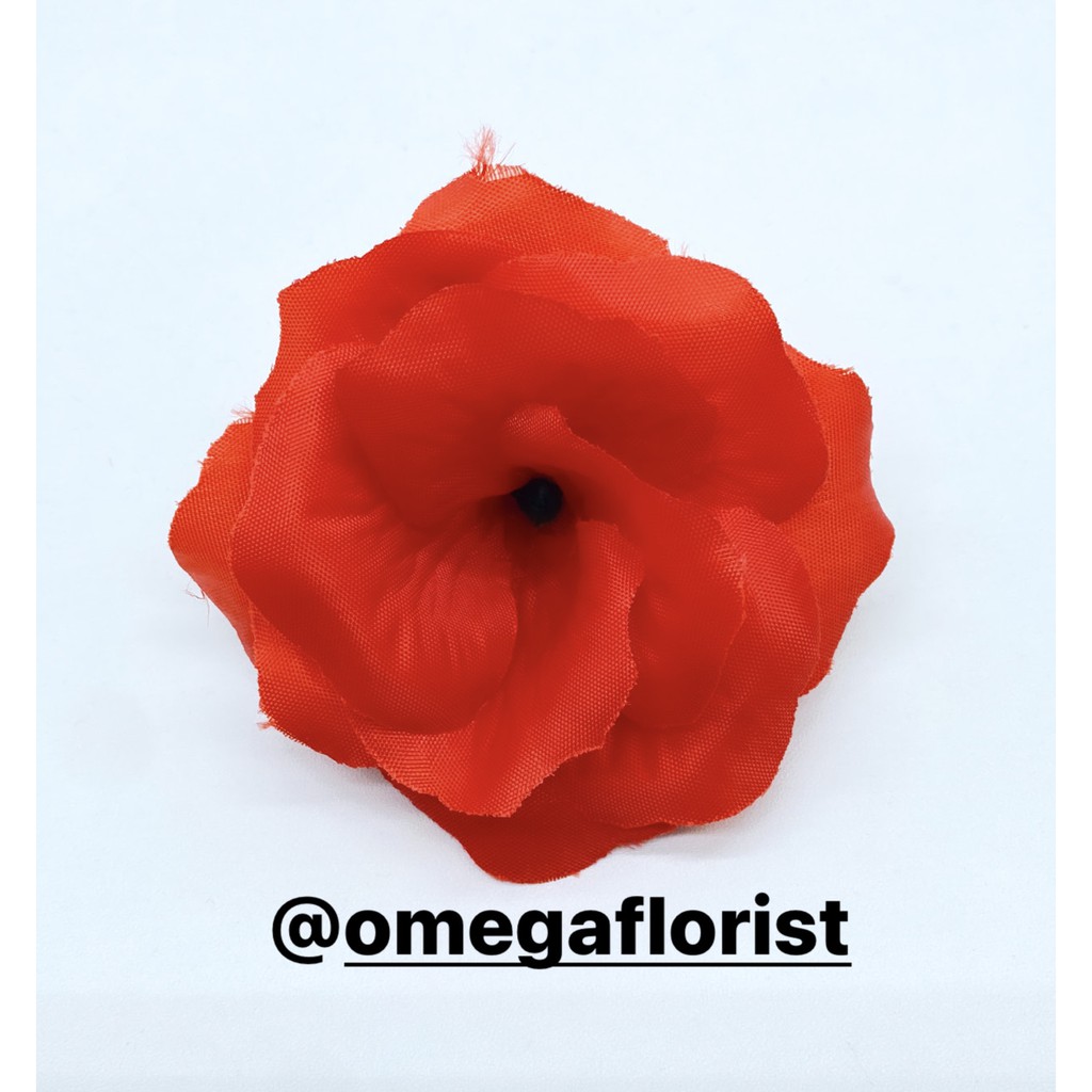 Kuntum Bunga Artificial Bunga Artificial/Bunga Plastik/Bunga Dekorasi/Dekorasi Pernikahan/Pernikahan-Merah