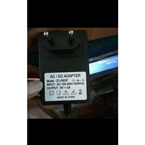 adaptor dc 6v 2a input ac 100-240v jual per/5pcs