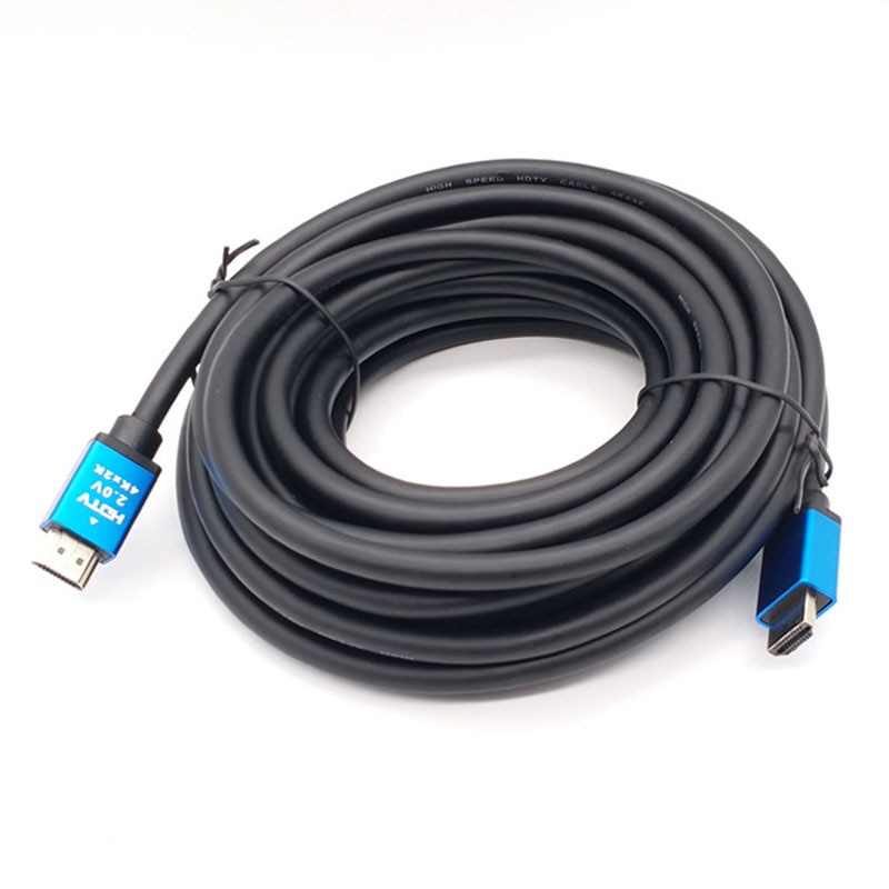 FSU Kabel HDMI 2.0 4K 5 Meter untuk HDTV Set Top Box STB TV Digital Computer Proyektor 1080P HD With Audio Adapter Cable PC Monitor Cable Lead Adapter Cable  Wide Compatibility High Speed  4K 120Hz 8K 60Hz HD Multimedia Interface Cable Blue Aluminum Shell