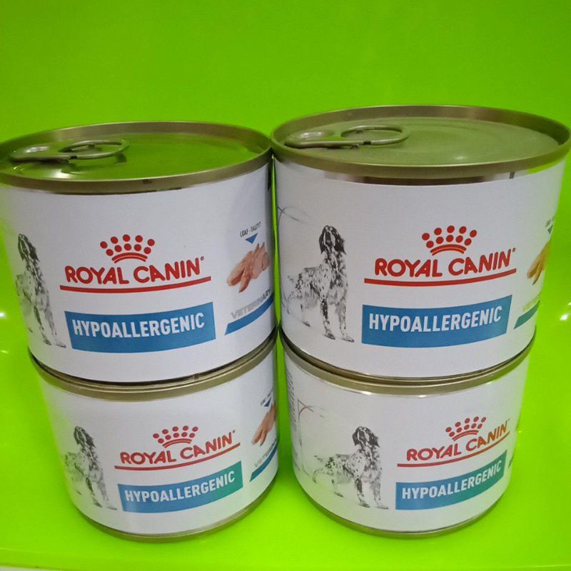 Dog Food Royal canin Veterinary Hypoallergenic kaleng 200gr
