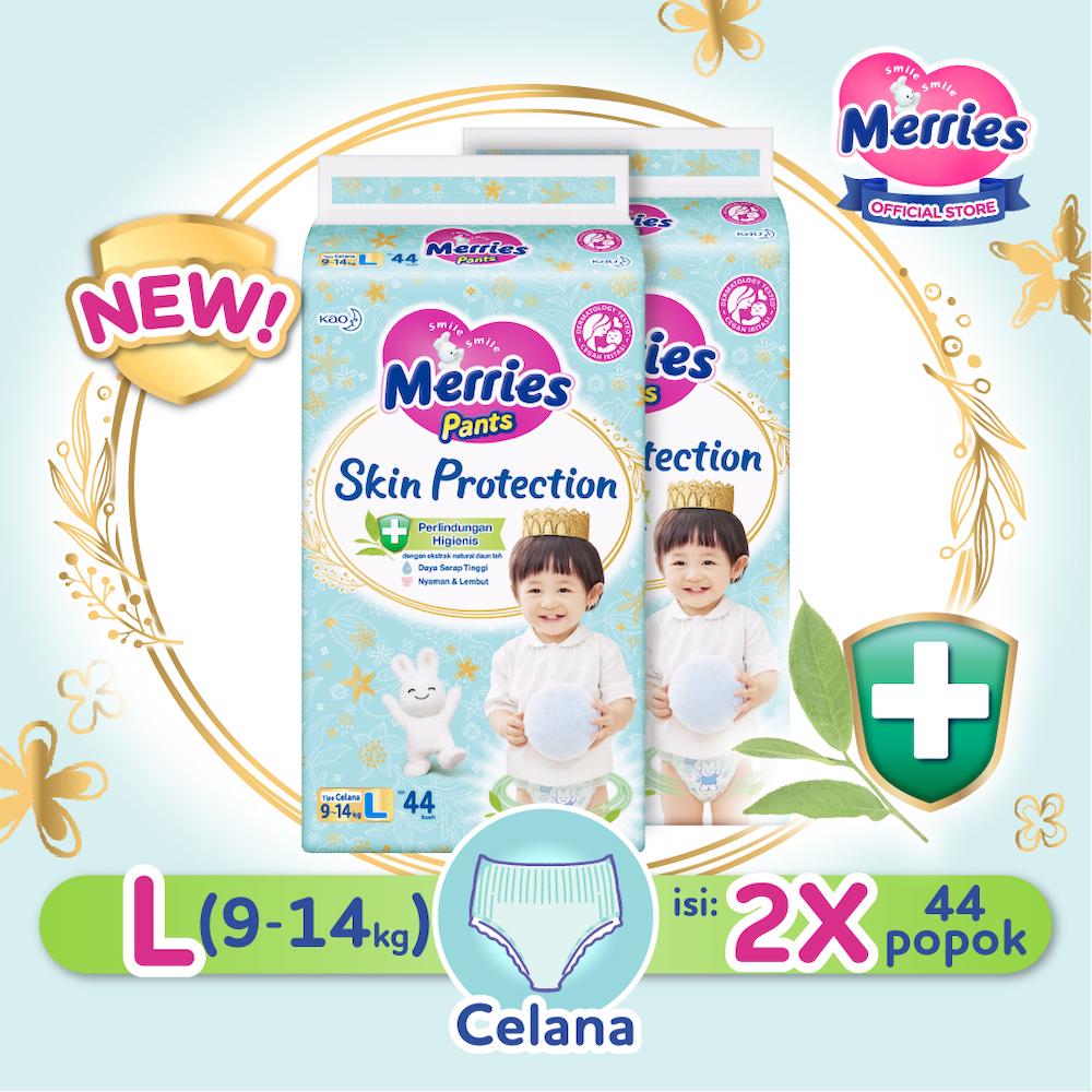 Promo Harga Merries Pants Skin Protection L44 44 pcs - Shopee