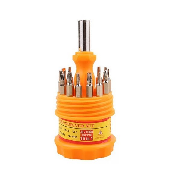 JY OBENG SET TELUR 15IN1 OBENG SERVICE TOOLS KIT MULTIFUNGSI/SCREWDRIVER SERBAGUNA 15IN1