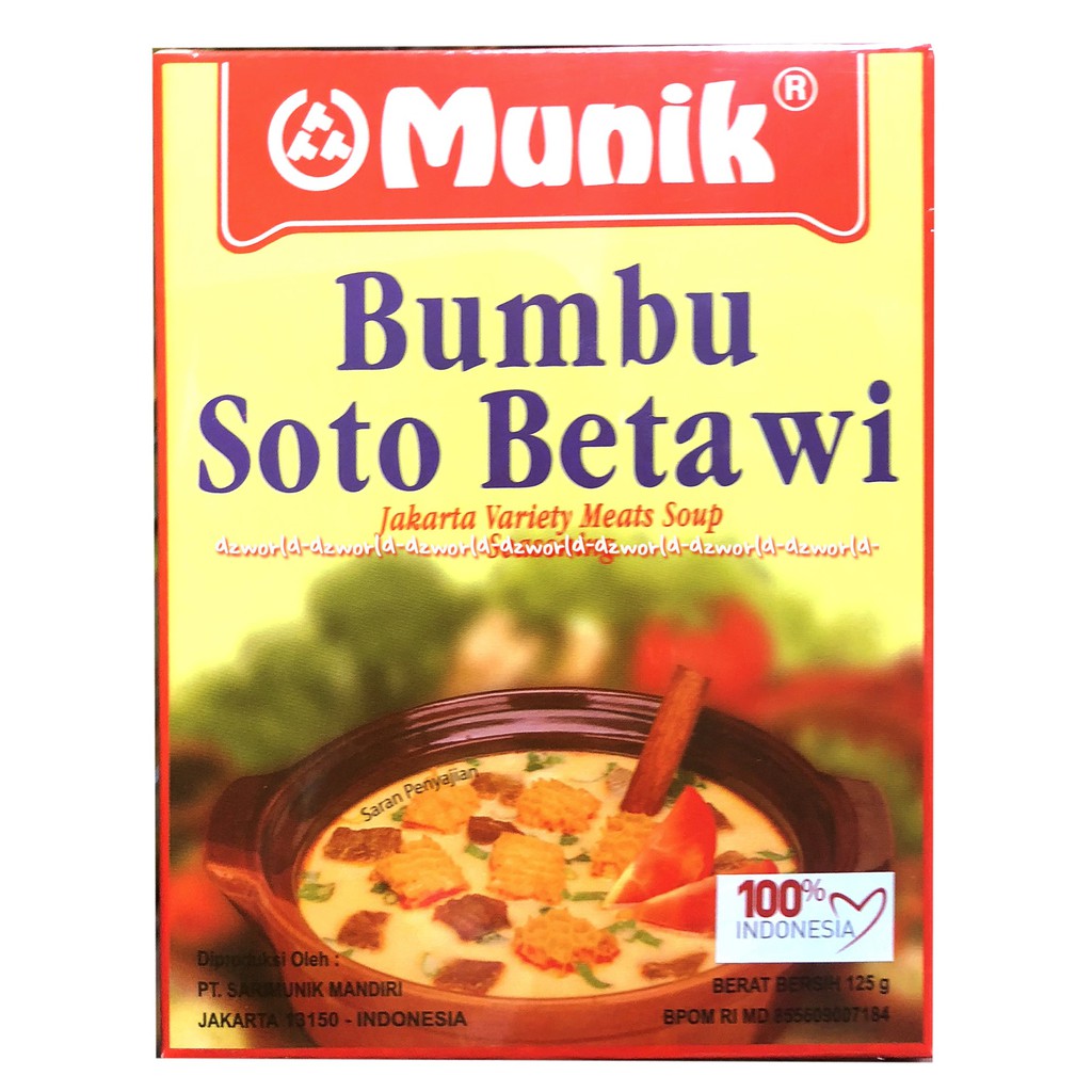 Munik Bumbu Soto Betawi Jakarta Variety Meats Soup Seasoning 125gr