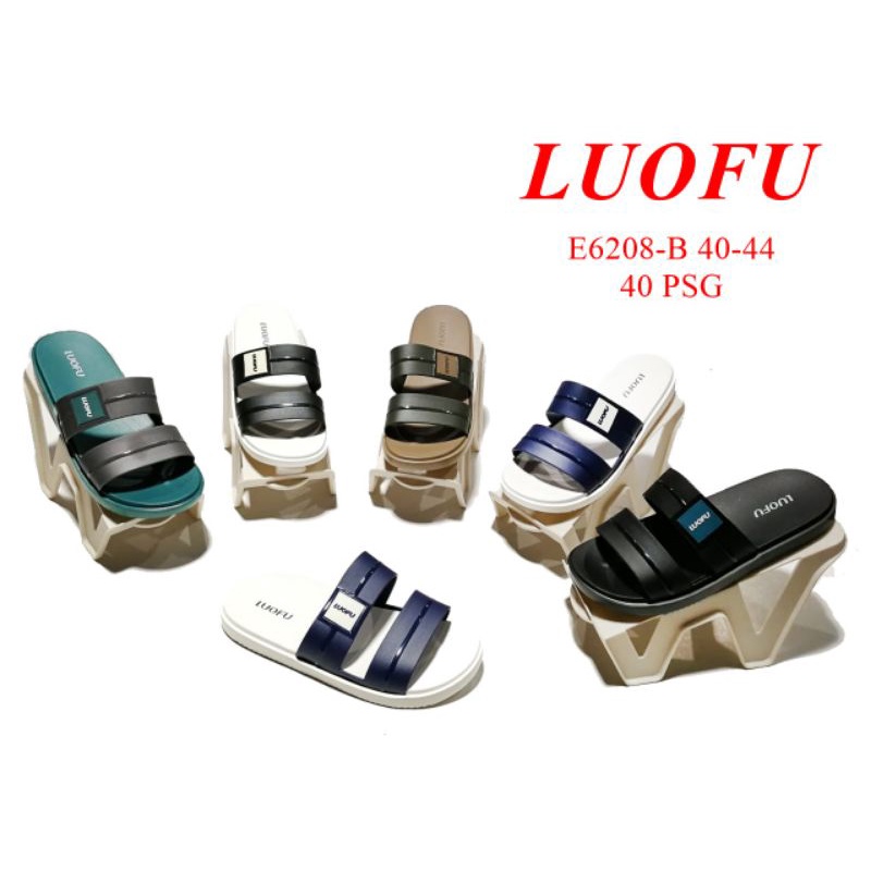 sandal loufu sandal karet nyaman sandal slip on loufu