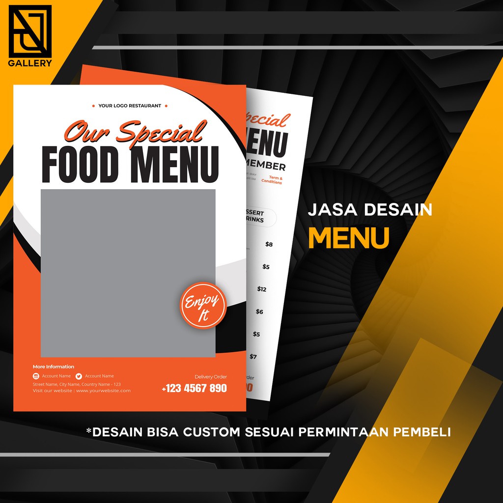 

JASA DESAIN MENU MAKANAN / MINUMAN PERUSAHAAN / RESTO / CATERING / DSB