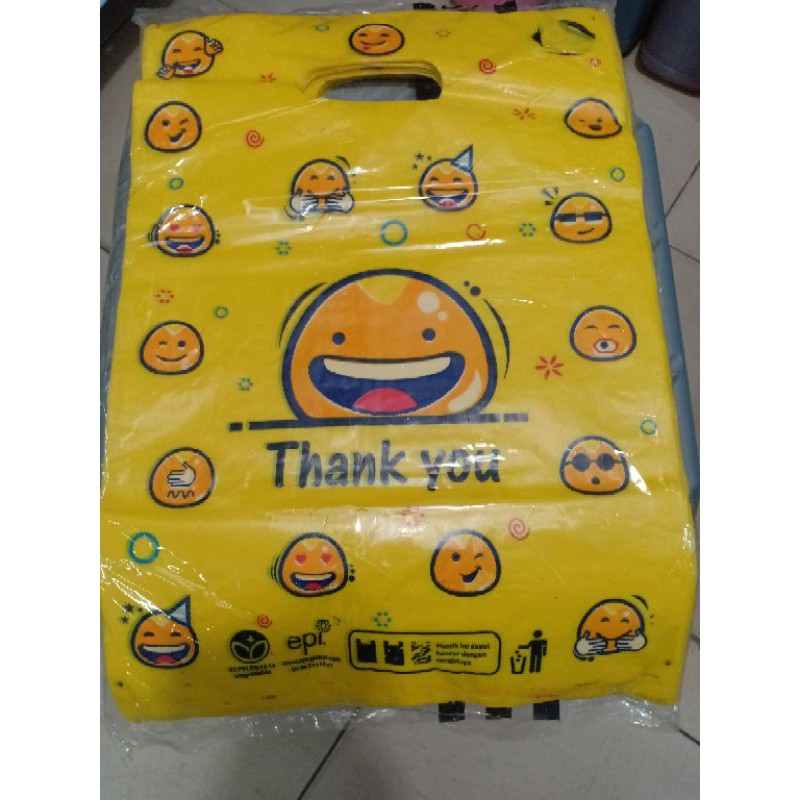 Jual Kantong Plastik X Cm Packing Olshop Kresek Thank You Hd Oval