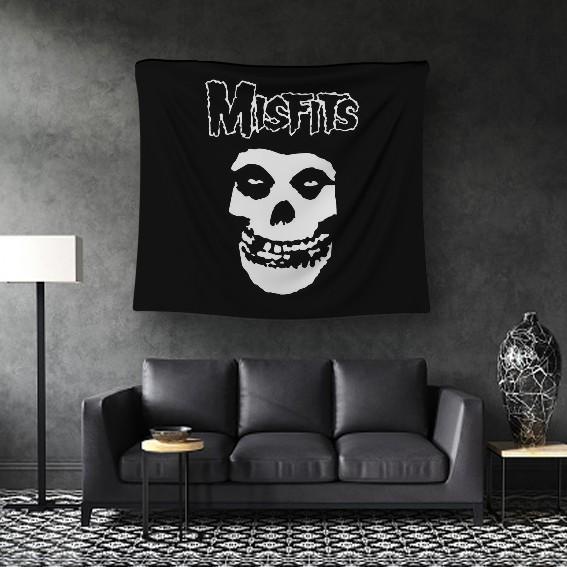 Bendera American Punk Rock Band Misfits Poster Kain