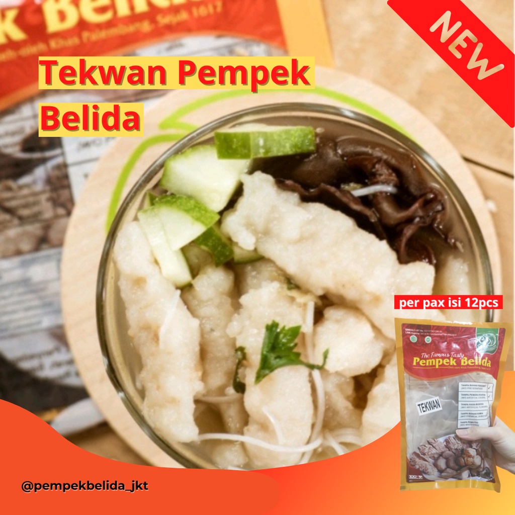 

TEKWAN PEMPEK BELIDA ISI 12 PCS + BUMBU (1 PAX) | TEKWAN ASLI PALEMBANG/TEKWAN FROZEN/FROZEN FOOD