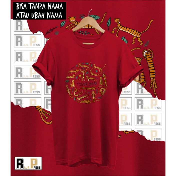 KAOS IMLEK BAJU IMLEK SINCIA MACAN BULET TIGER YEAR KATUN COMBED 30S