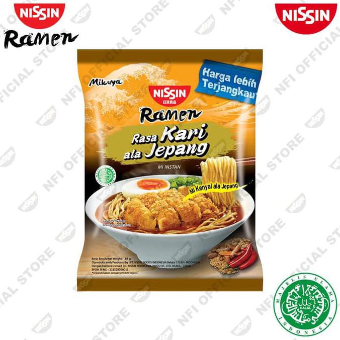 

Nissin Ramen Rasa Kari ala Jepang 87gr