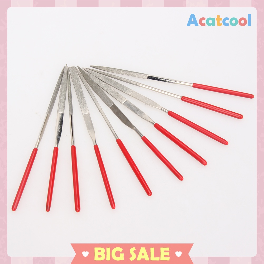 10pcs 140mm Diamond Mini Needle File Set Handy Tools for Ceramic Crafts