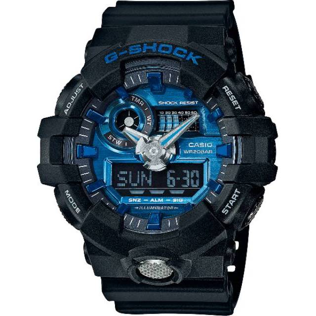 Casio G-Shock GA-710-1A2 Analog Digital Mens Sport Super illuminator Watch Original GA-710-1A2DR