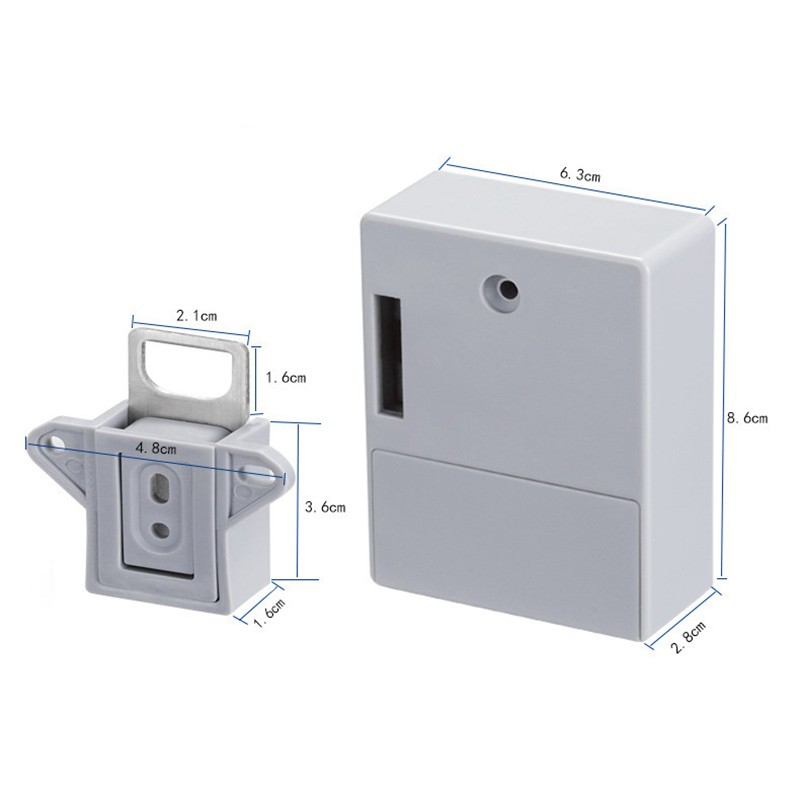 2pcs Invisible Rfid Free Opening Intelligent Sensor Cabinet Lock Locker Wardrobe Shopee Indonesia