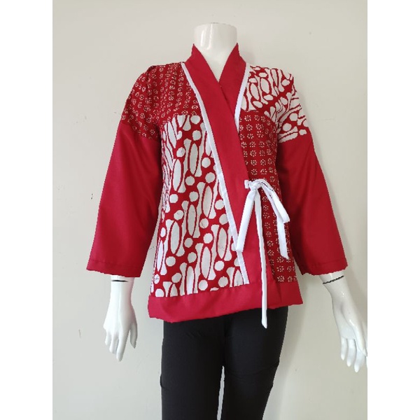 Atasan wanita kimono Batik