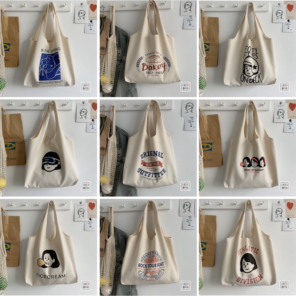 NEW Totebag Vintage Populer Tas Tote BIG NR