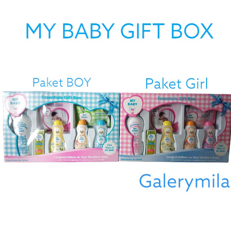 1 SET BOX_ MY BABY GIFT BOX/ paket perawatan kulit bayi/ paket bedak bayi/ paket baby oil