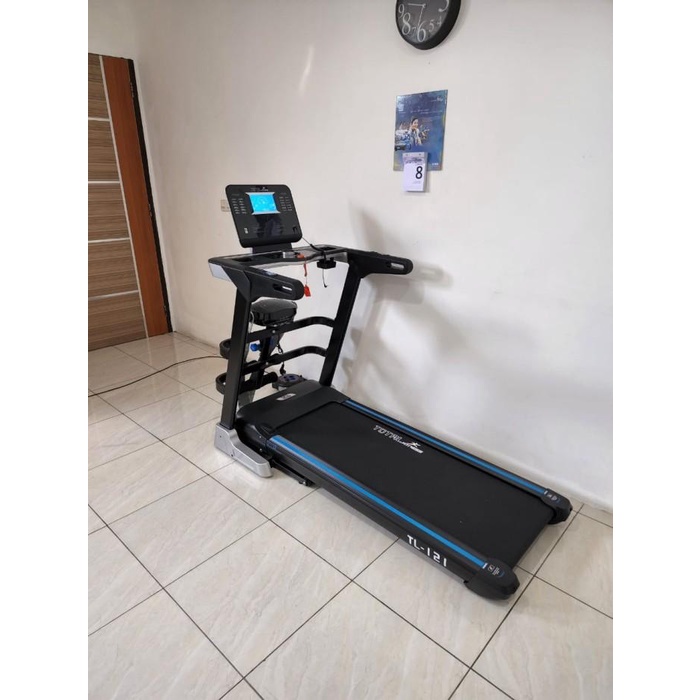 HM422 alat olahraga, treadmill elektrik TL 121 Total Fitnes, pengecil perut Baru