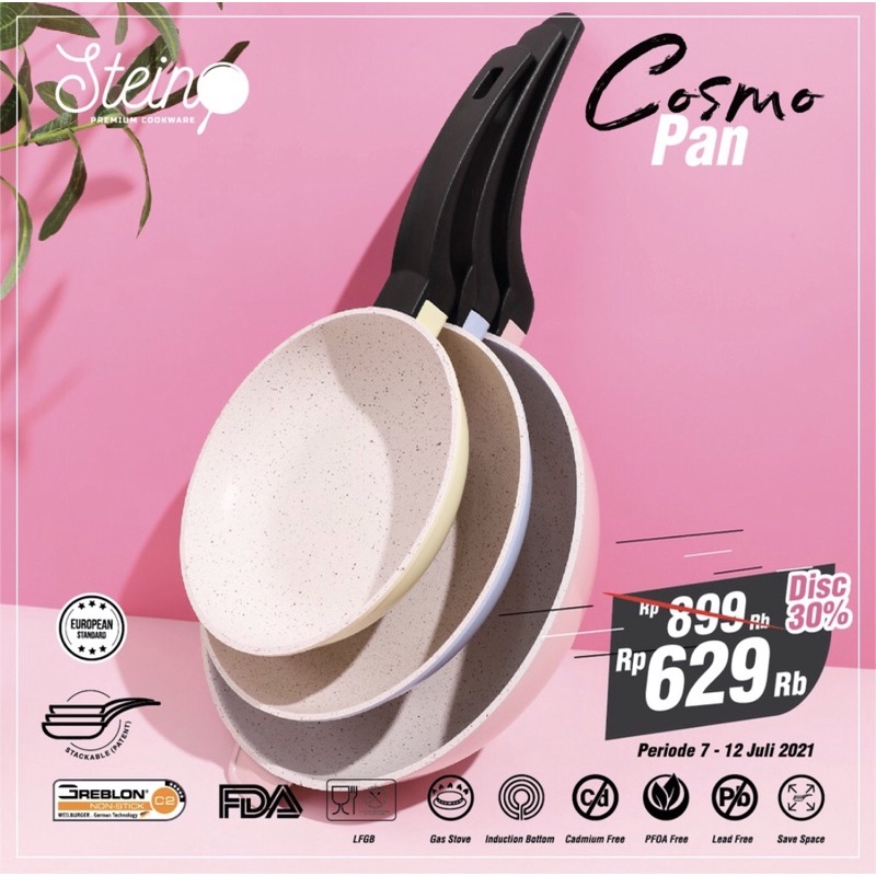 COSMO PAN STEINCOOKWARE PROMO/STEINCOOKWARE/ALAT MASAK STEINCOOKWARE