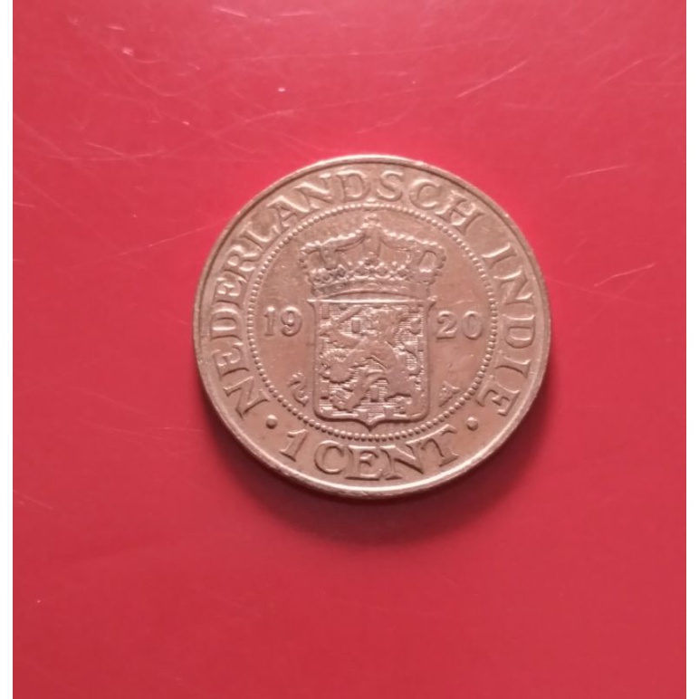 Koin 1 Cent Nederlandsch Indie tahun 1920