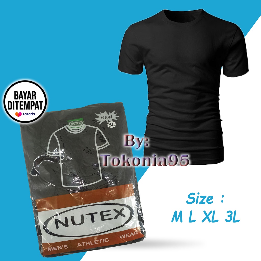 Kaos Oblong Pria Polos Putih Hitam Murah - Men's Athletic Wear