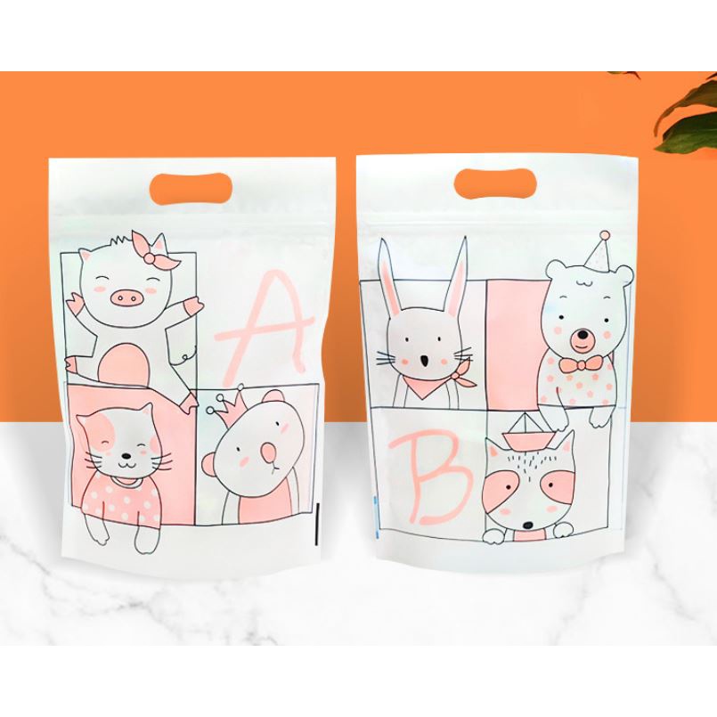 

Plastik Packaging Kue Permen Zip Lock Trio Friends 15x18