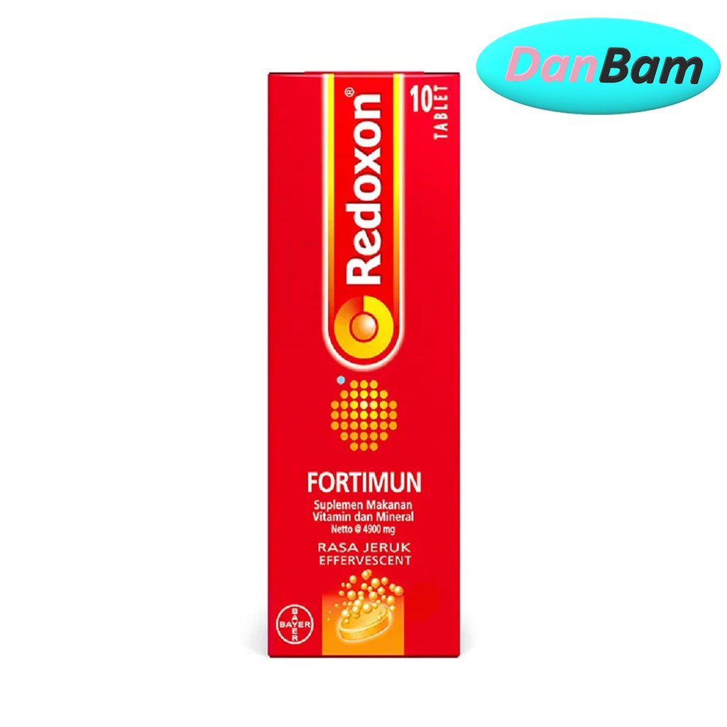 Redoxon Fortimun Vitamin &amp; Mineral Rasa Jeruk [10 Tablet]