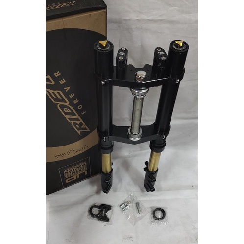 SHOK USD UP SIDE DOWN DEPAN RIDE IT  VIXION  AS GOLD model baru