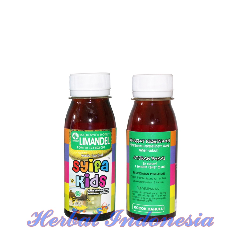 Madu Anak Syifa Kids LIMANDEL HIU 100 ml - Limandel  - Promandel Atasi Amandel