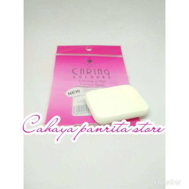Sponge bedak padat caring colours