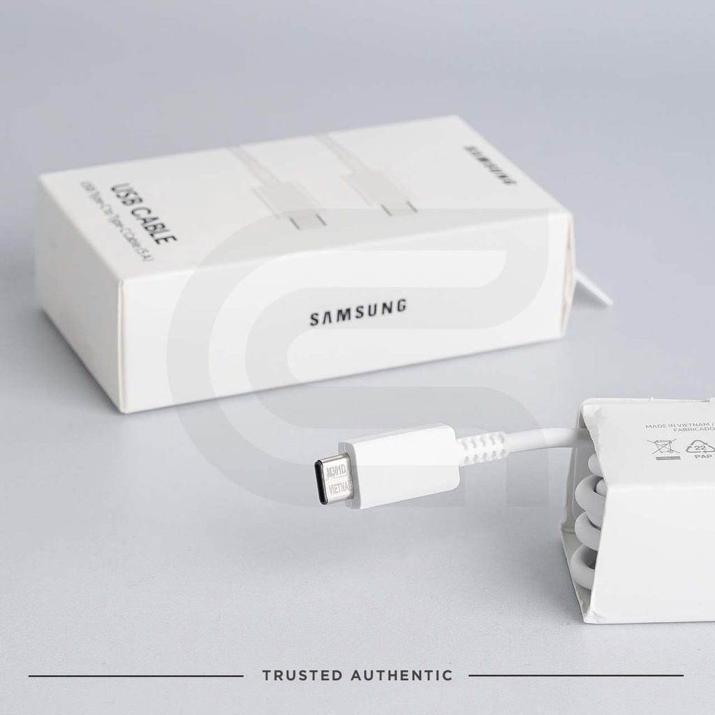 KABEL SAMSUNG FAST CHARGING USB C TO C PUTIH ORIGINAL BERGARANSI