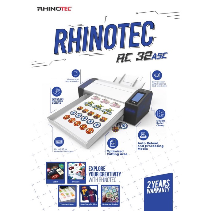 

Rhinotec Mesin Cutting Label/Sticker Auto Sheet Cut - Rc Asc 32