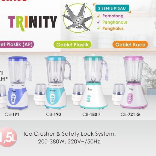 Cosmos Blender - Trinity - CB-180 F - 1.5 liter garnsi resmi