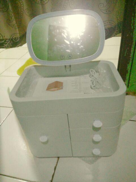 LYS 188 KOTAK KOSMETIK  LED  KOTAK MAKE UP RAK  ORGANIZER 