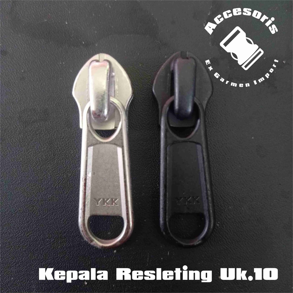 Kepala Resleting YKK no.10 model TERBALIK