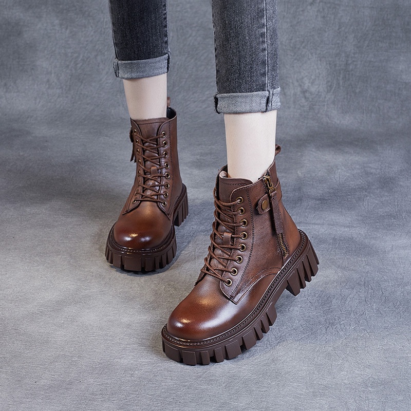 Dr. Martin Boot Sepatu Wanita Kulit Martin Boots Wanita  Inggris    Sepatu 2021new Sisi Ritsleting S