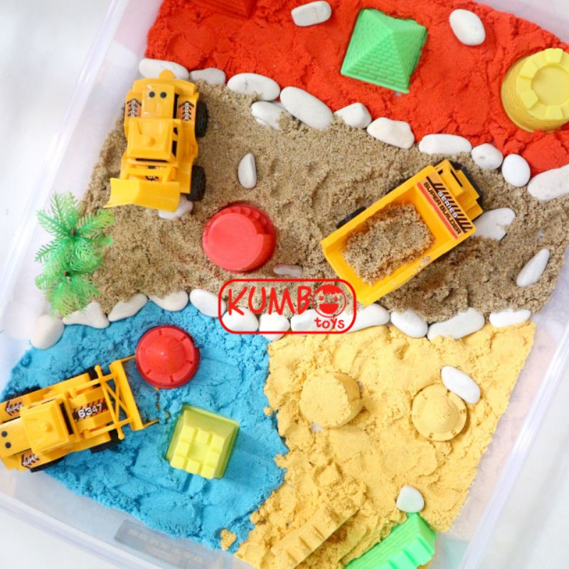 Construction Sensory Box / Sensory Play Mainan Edukasi