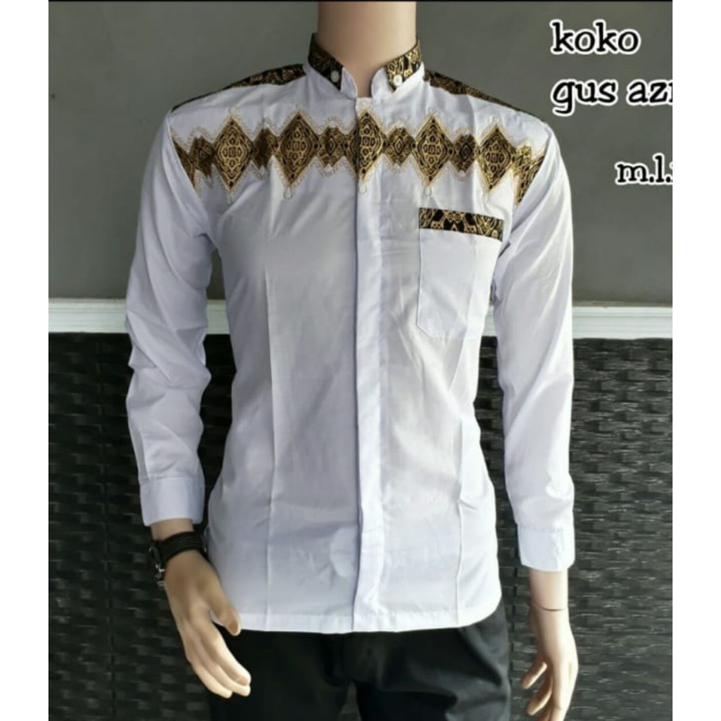 BSWART BATIK HRB026 Kenongo Hem Pendek Padi Pekalongan M L XL Batik Pria MURAH