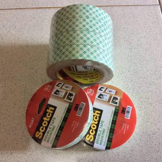 

Double Tape 3M 1 Inch Hijau / Mounting Tape 1 Inc 3M / Scotch 3M