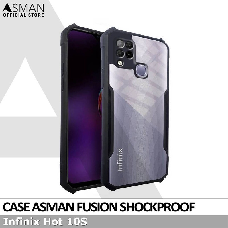 Asman Fusion Infinix Hot 10s Case Premium Amor Acrylic
