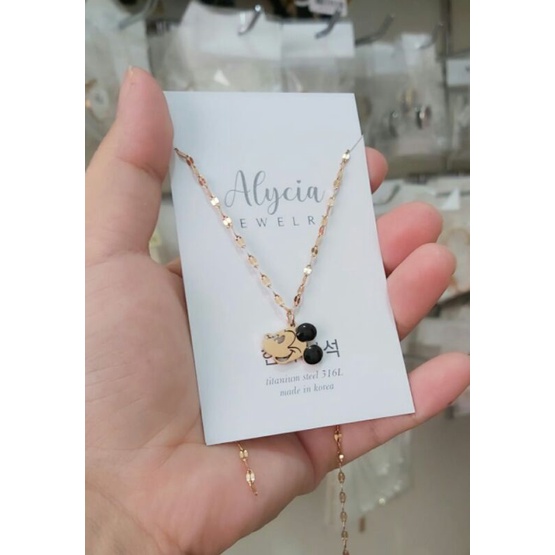 kalung anak mickey clasic anti karat titanium