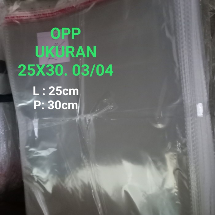 

Ginger- PLASTIK OPP 25X30. 03 & 04 ( PER 500 LEMBAR ) - 25x30.04