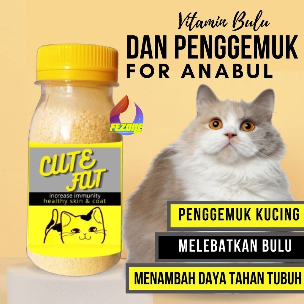 VITAMIN KUCING PENGGEMUK KUCING VITAMIN BULU KUCING CUTE FAT FEZONE