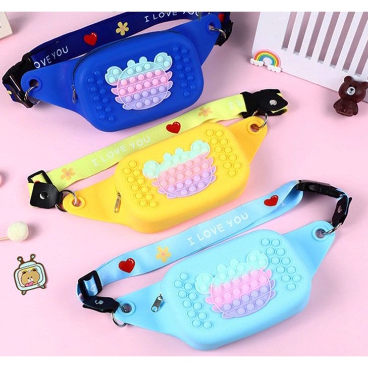 TAS POP IT PINGGANG / WAIST BAG POP IT ANAK