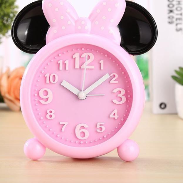 【12.12』【Grosir】 >>> Jam weker beker alarm analog karakter mickey mouse merah pink fanta import  ACC1