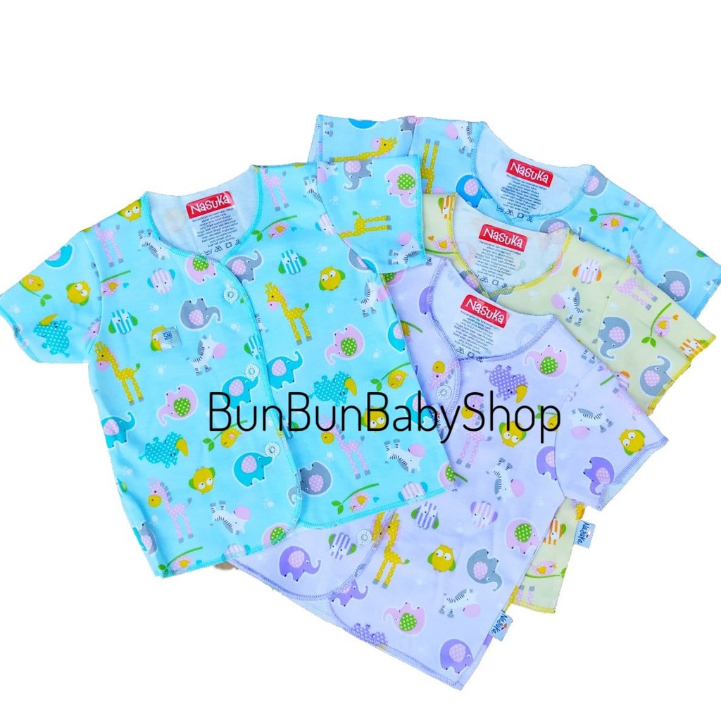 SNI Baju Bayi Baru Lahir Atasan Pendek Pakaian Perlengkapan Baby Newborn Laki Perempuan Nasuka Bunbunbabyshop