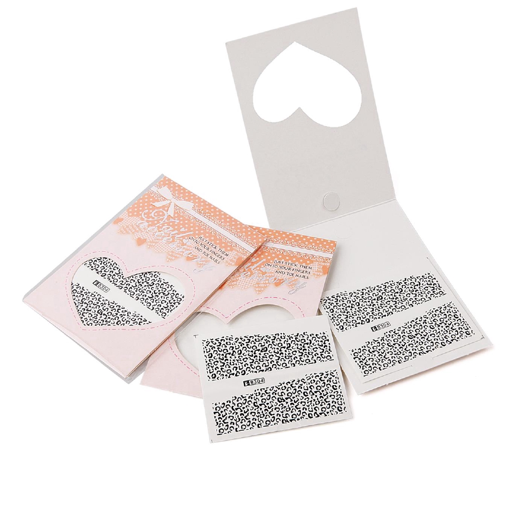 1 Lembar Stiker Kertas Foil Transfer Air Motif Leopard Untuk Dekorasi Nail Art/Manicure
