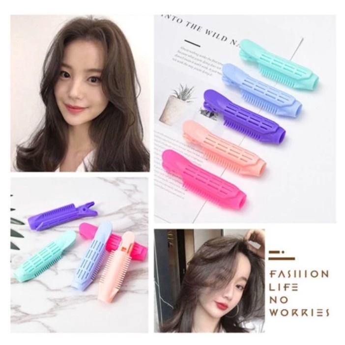 PA Roll Rambut Jepit Korea Hair - Gulung Jepitan Clip Volumizing Hair Poni Roller Blow Keriting Curly / IR056