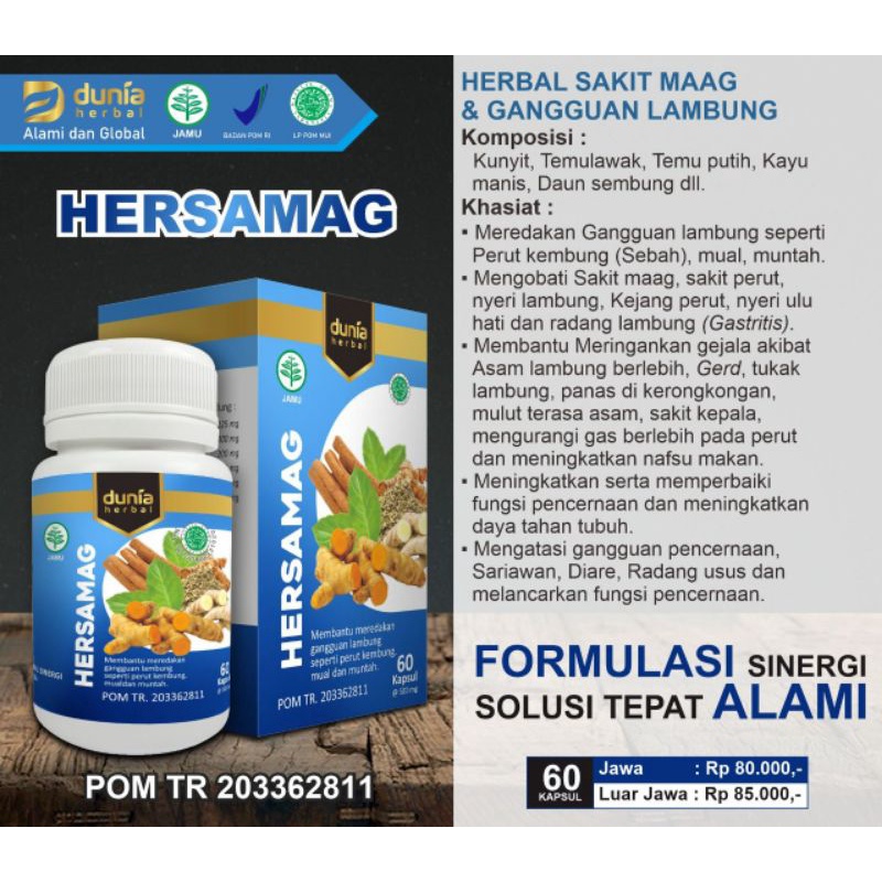 

HERSAMAG - OBAT HERBAL MANJUR UNTUK MAAG, ASAM LAMBUNG dan GERD 100 % ASLI