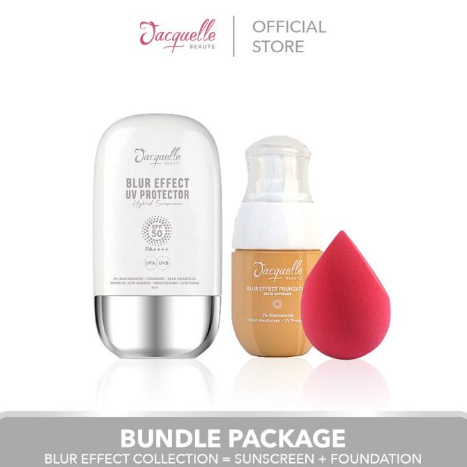 Jacquelle Blur Effect Sunscreen and Foundation Bundle ---Terbaru---